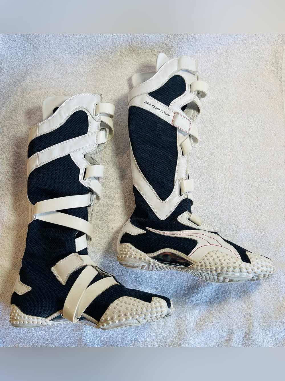 Rare! Archive Puma Mostro Alto x BMW Sauber F1 Team High Boots Sz.6.5 US/ 37 EUR